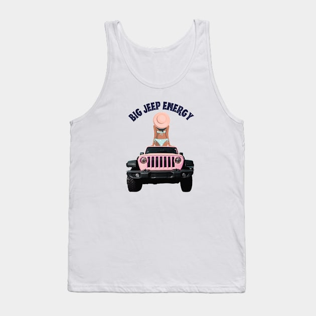 Big Jeep Energy Tank Top by TattedProfessor